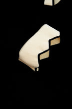 Colorblock Scallop Trim Long Sleeve Collared Top