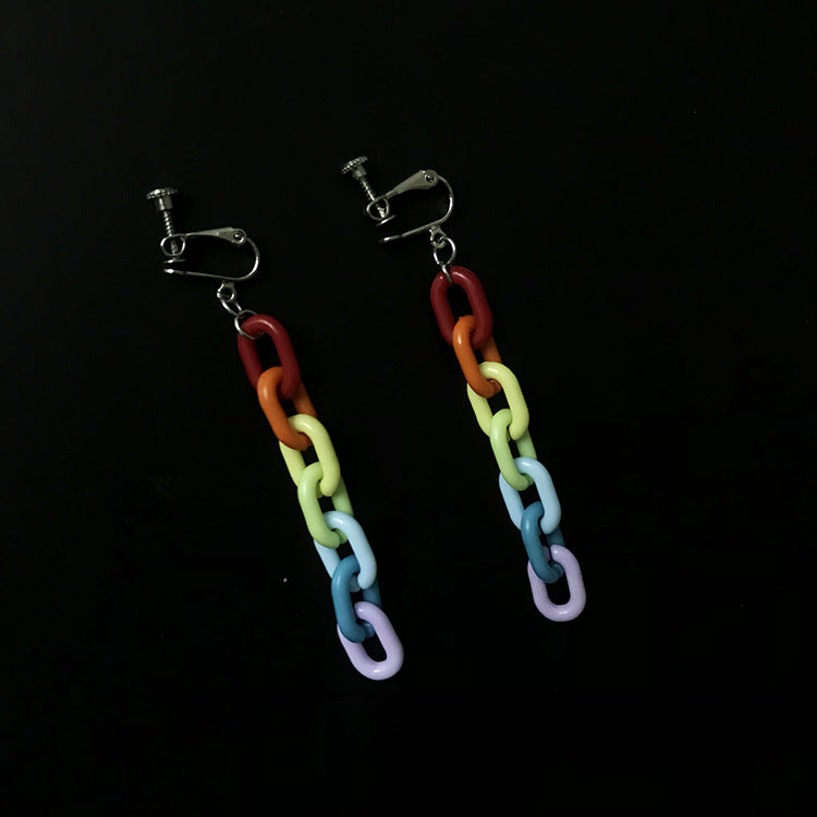 Prismchain | Acrylic rainbow drop earrings