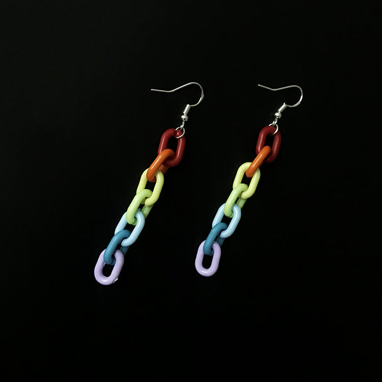 Prismchain | Acrylic rainbow drop earrings