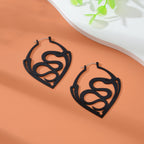 Serpent Sigil | Gothic Snake Statement Earrings
