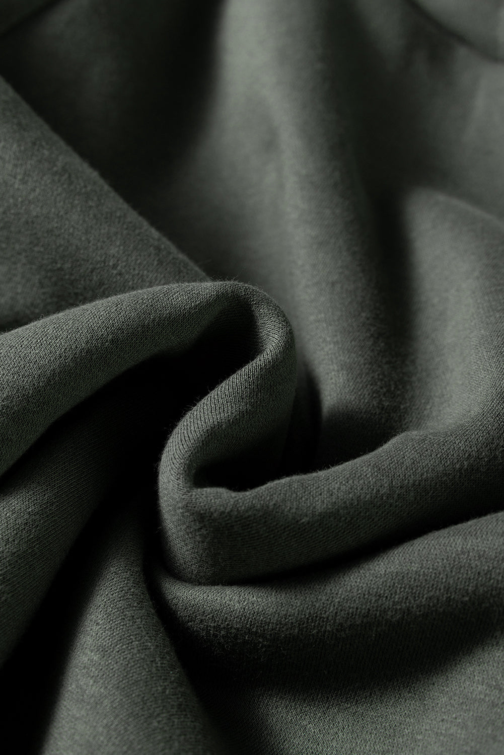 Solid Fleece Lined Drawstring Hoodie