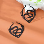 Serpent Sigil | Gothic Snake Statement Earrings