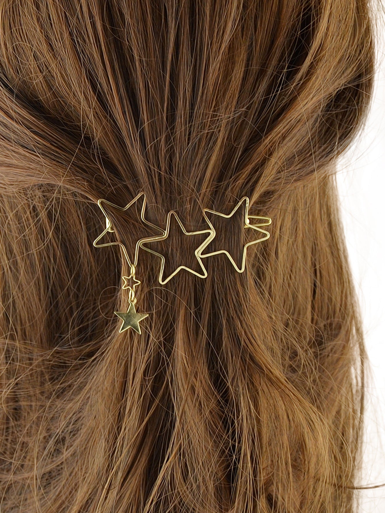 Minimalist Gold Metal Star Hair Clips Barrette Women Fashion Hair