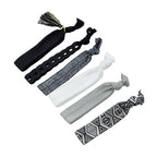 6pcs Colorful Ribbon Elastic Headbands Hairwear Headwear Styling Tools