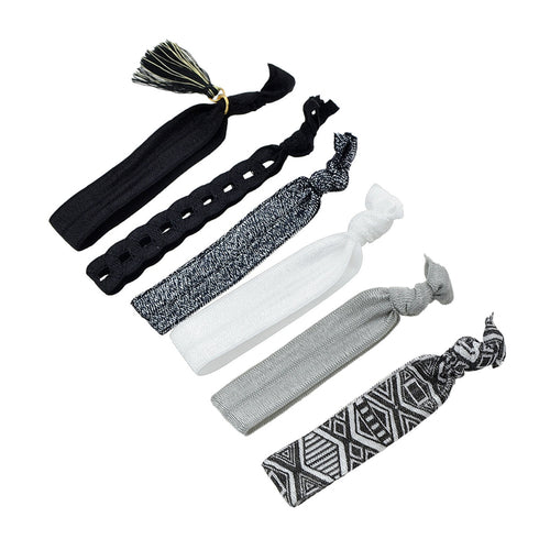 6pcs Colorful Ribbon Elastic Headbands Hairwear Headwear Styling Tools