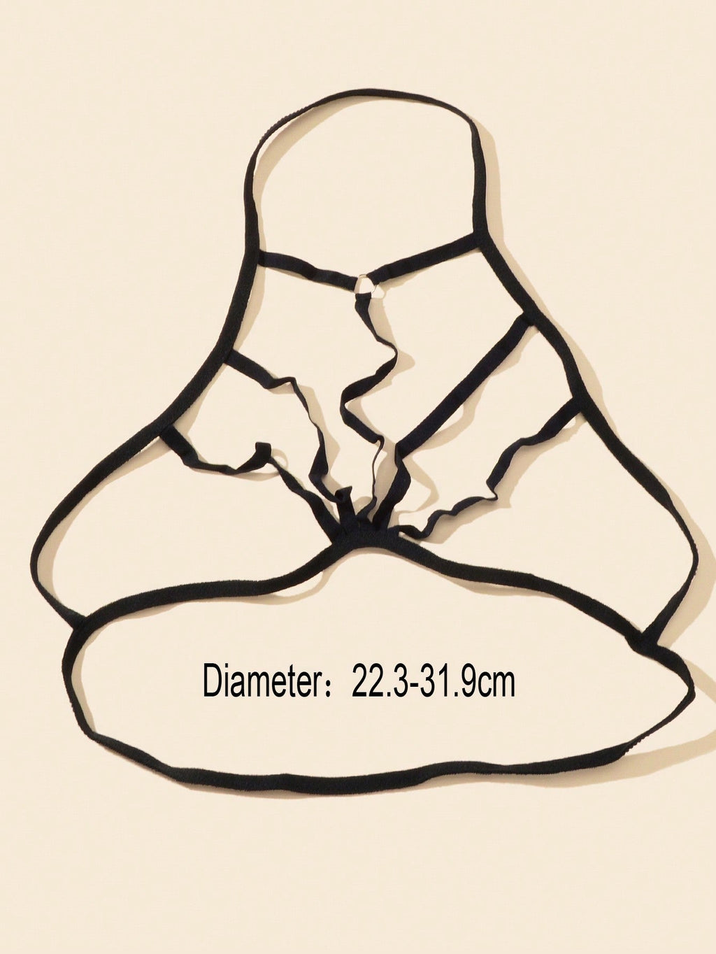 Sexy Black Elastic Bra Harness Nightclub Party Body Chain