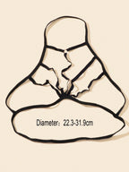 Sexy Black Elastic Bra Harness Nightclub Party Body Chain