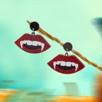 Halloween Accessories Dracula Punk Red Acrylic Vampire Lip Teeth