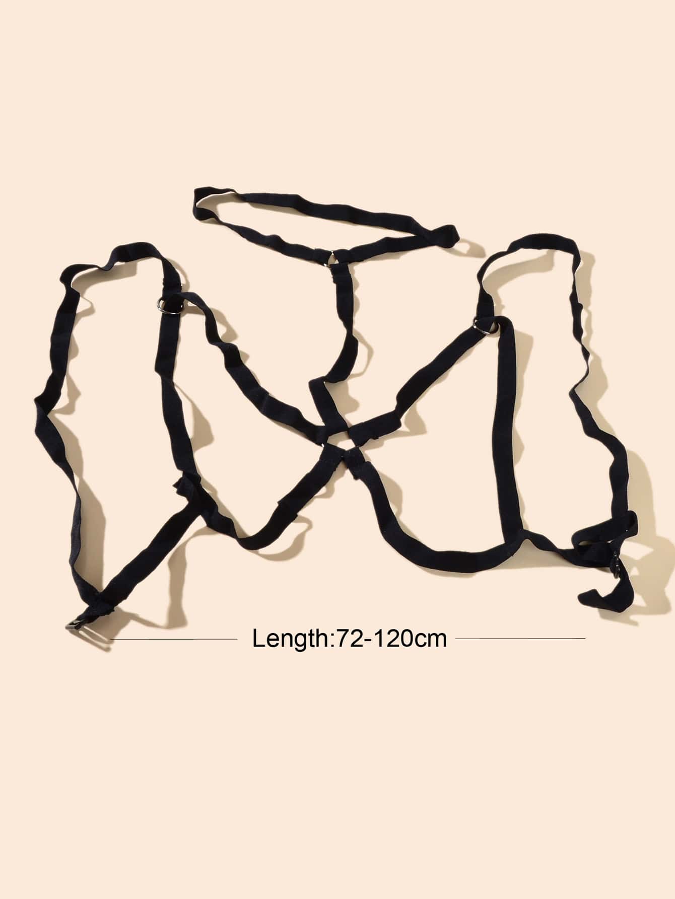 Sexy Black Ribbon Adjustable Elastic Body Chain Party Accessories