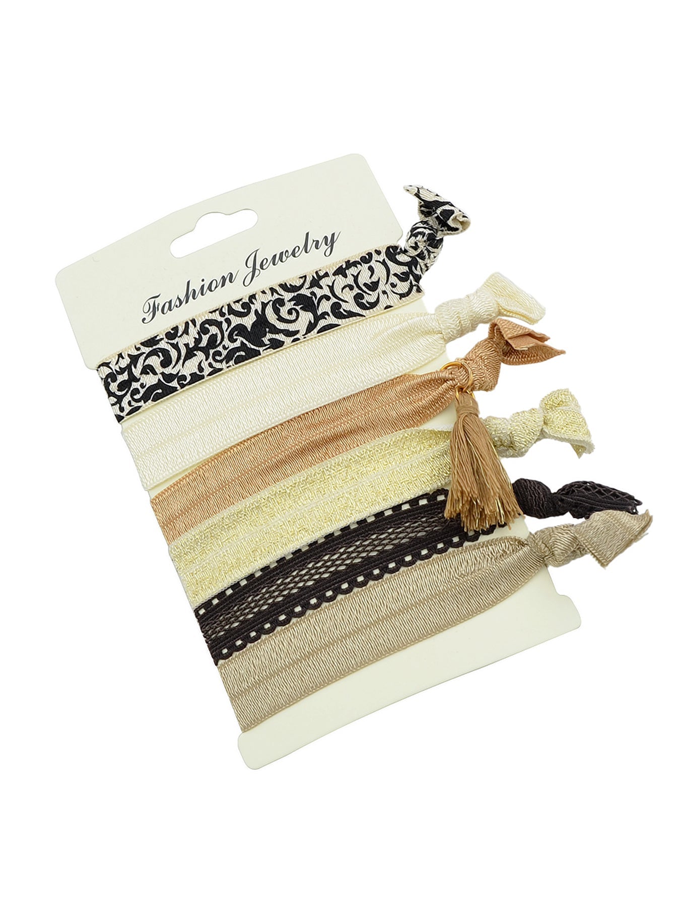 6pcs Colorful Ribbon Elastic Headbands Hairwear Headwear Styling Tools