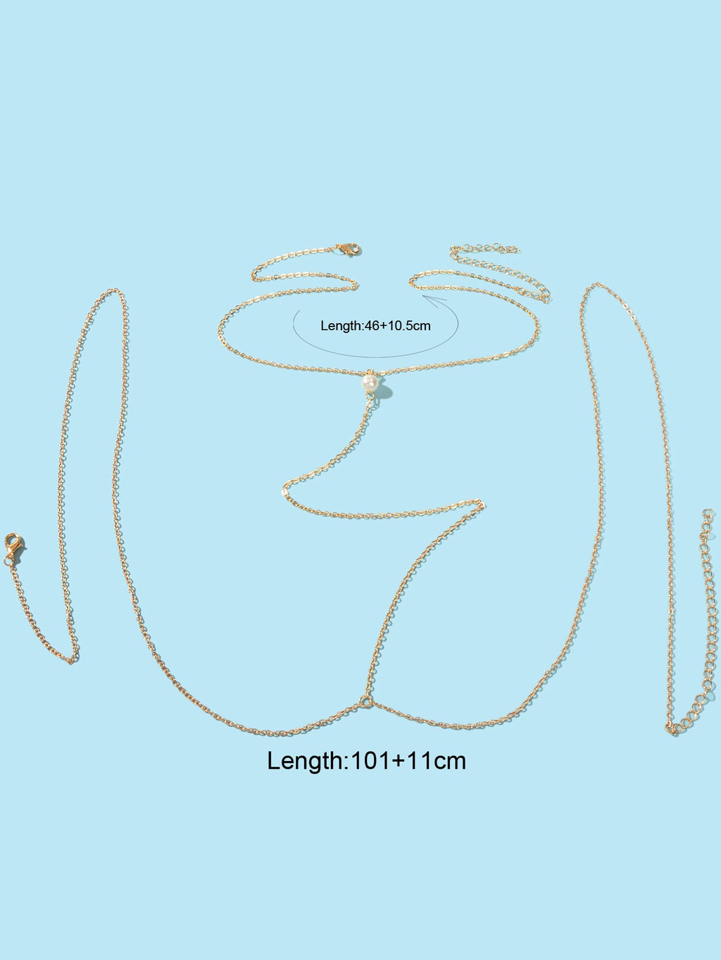 Gold Sexy Body Chain Thin Bra Waist Belly Beach Minimalist Body