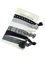 6pcs Colorful Ribbon Elastic Headbands Hairwear Headwear Styling Tools