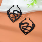 Serpent Sigil | Gothic Snake Statement Earrings