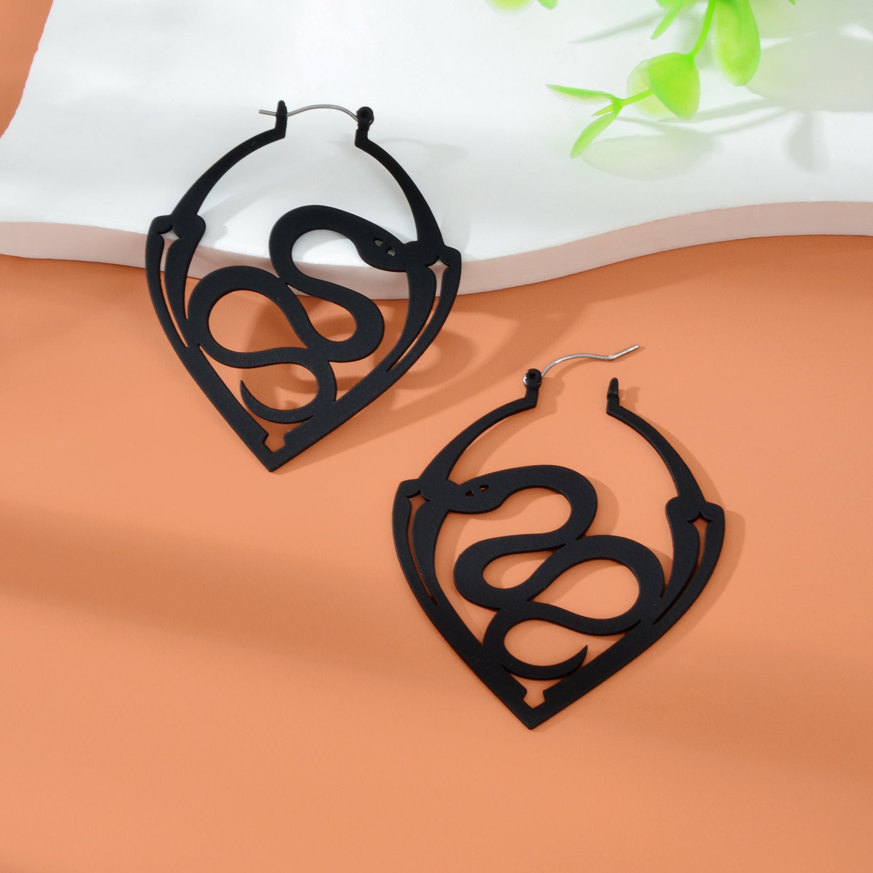 Serpent Sigil | Gothic Snake Statement Earrings