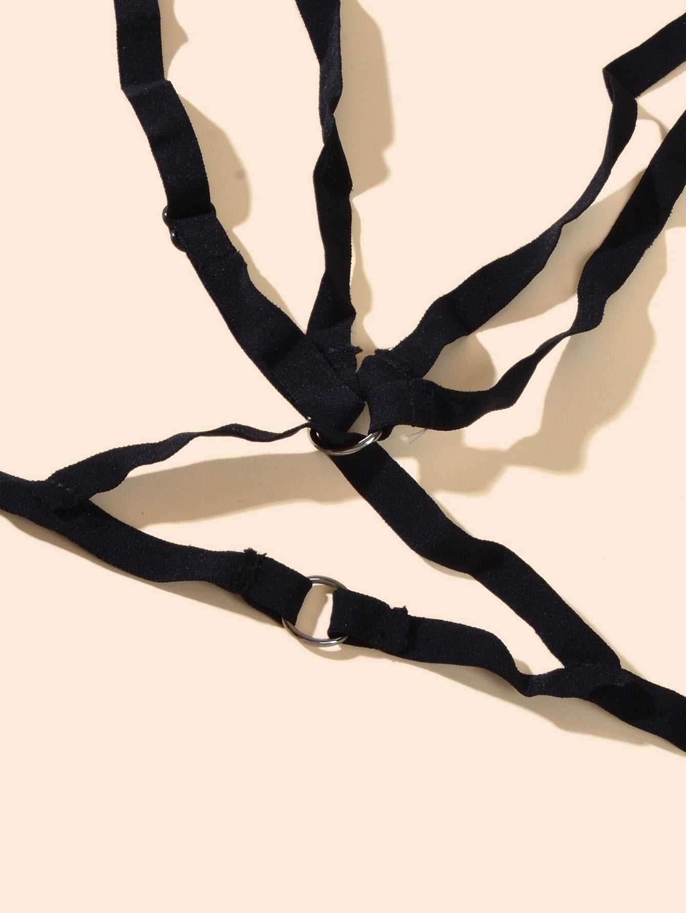 Sexy Black Bra Body Chain Belt Elastic Rope Harness Body Jewelry for