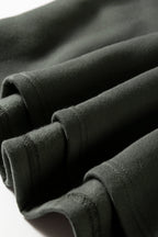 Solid Fleece Lined Drawstring Hoodie