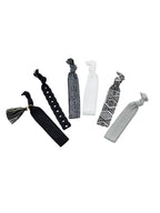 6pcs Colorful Ribbon Elastic Headbands Hairwear Headwear Styling Tools