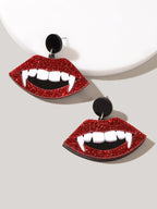 Halloween Accessories Dracula Punk Red Acrylic Vampire Lip Teeth