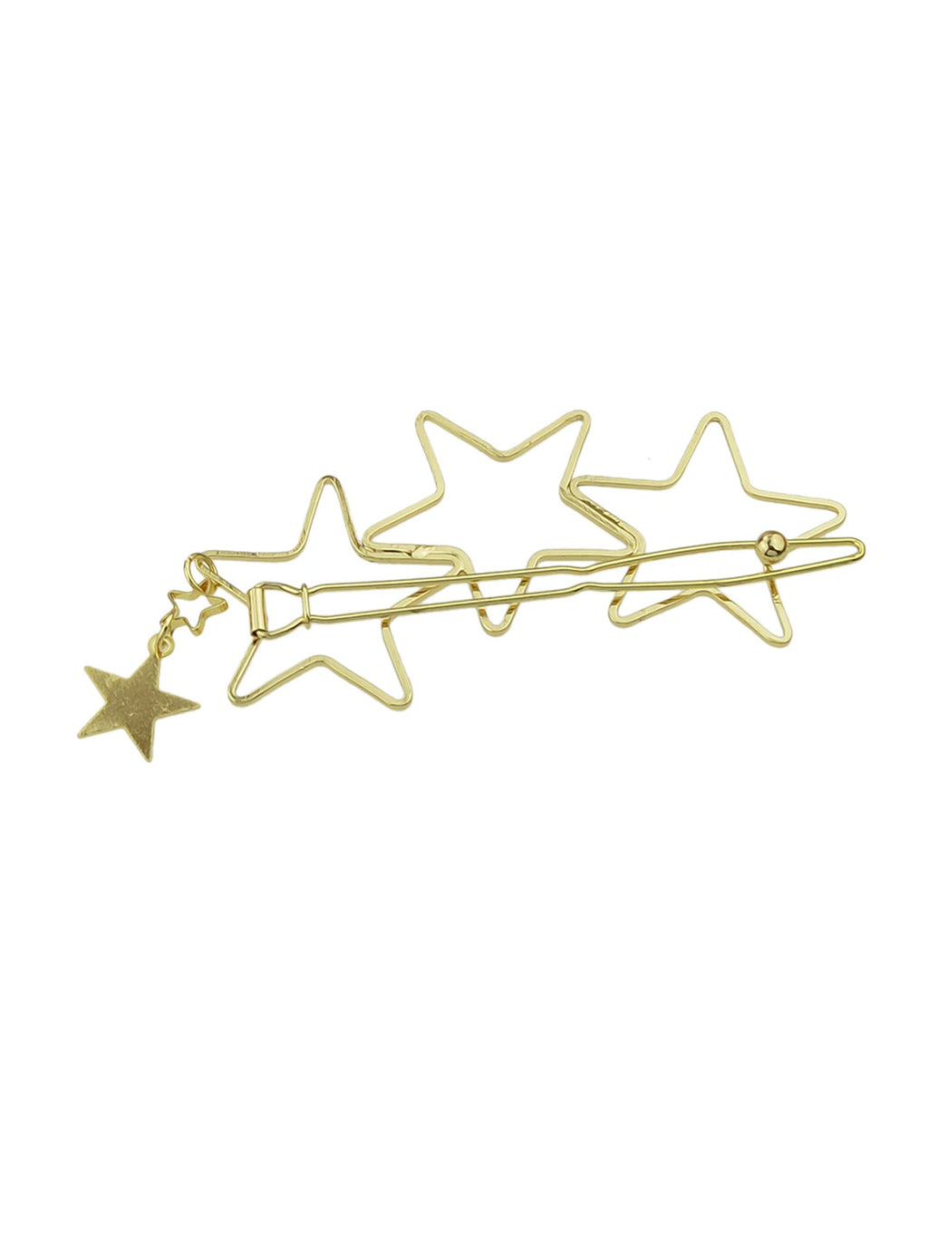 Minimalist Gold Metal Star Hair Clips Barrette Women Fashion Hair
