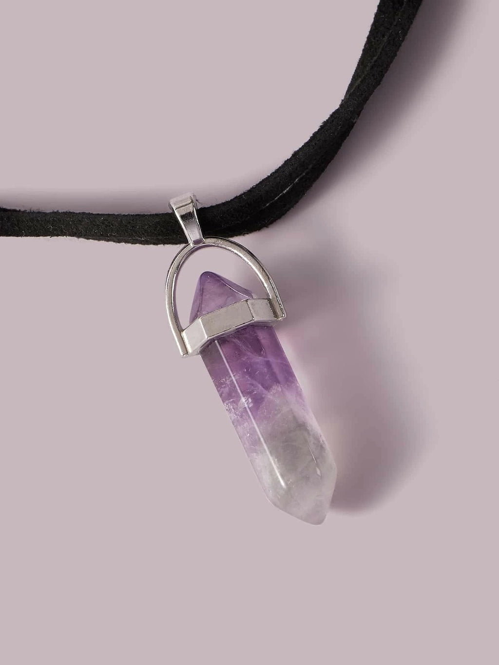 Shadow Signal | Dual Layer Crystal Pendant Choker