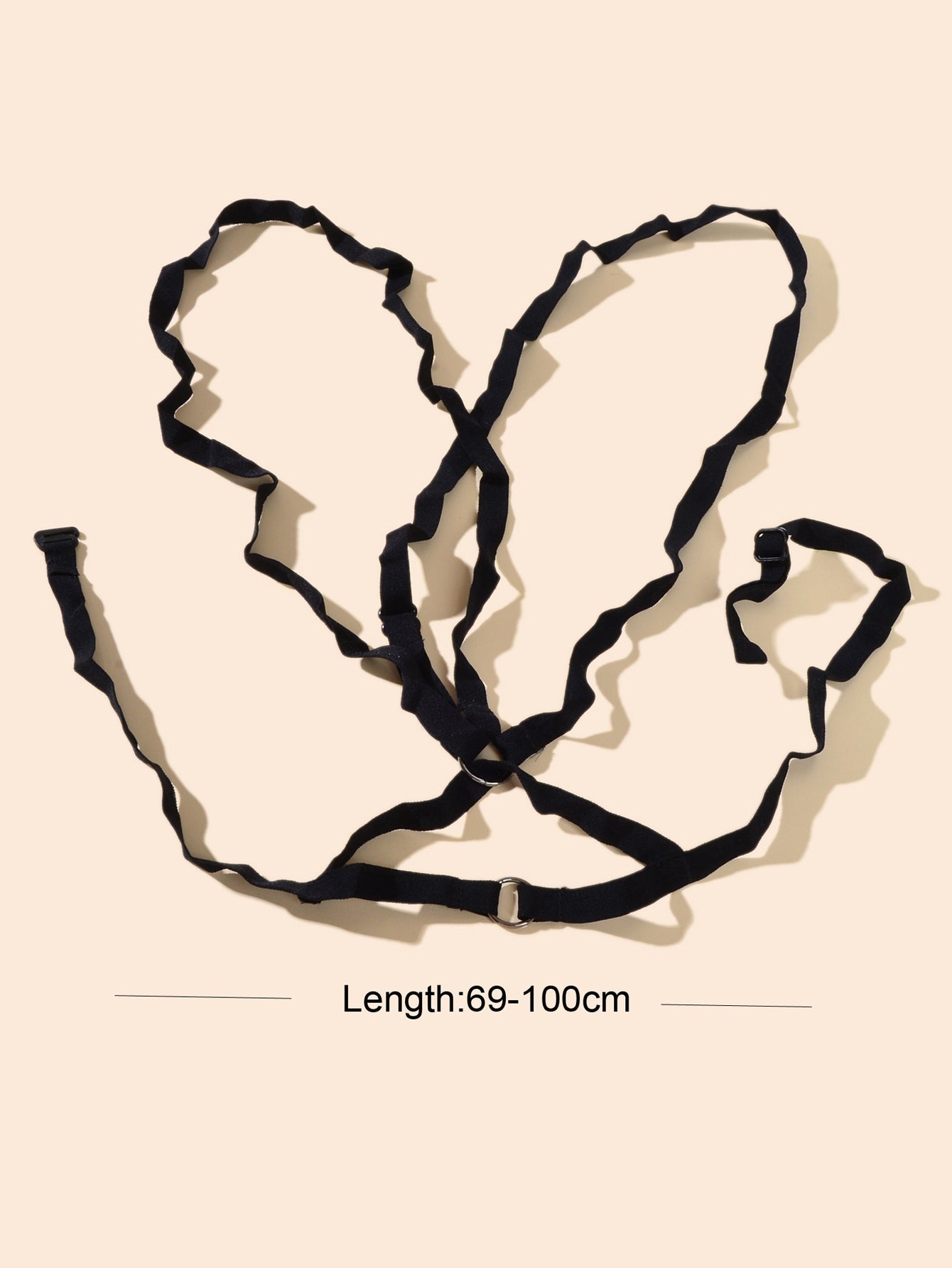 Sexy Black Bra Body Chain Belt Elastic Rope Harness Body Jewelry for