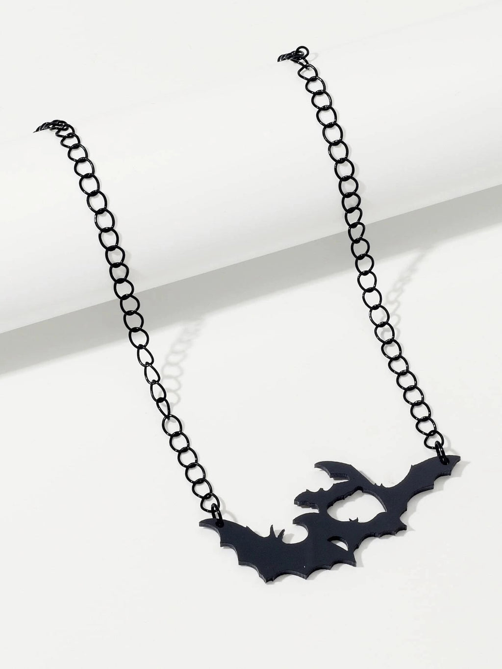 Midnight Flight | Necklace – Gothic Bat Silhouette Chain