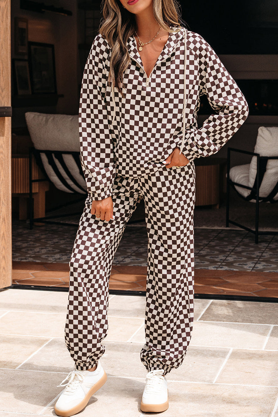 Checker Top and Pants Set