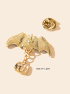 Gothic Punk Halloween Accessories Ghost Star Black Bat Pumpkin Brooch