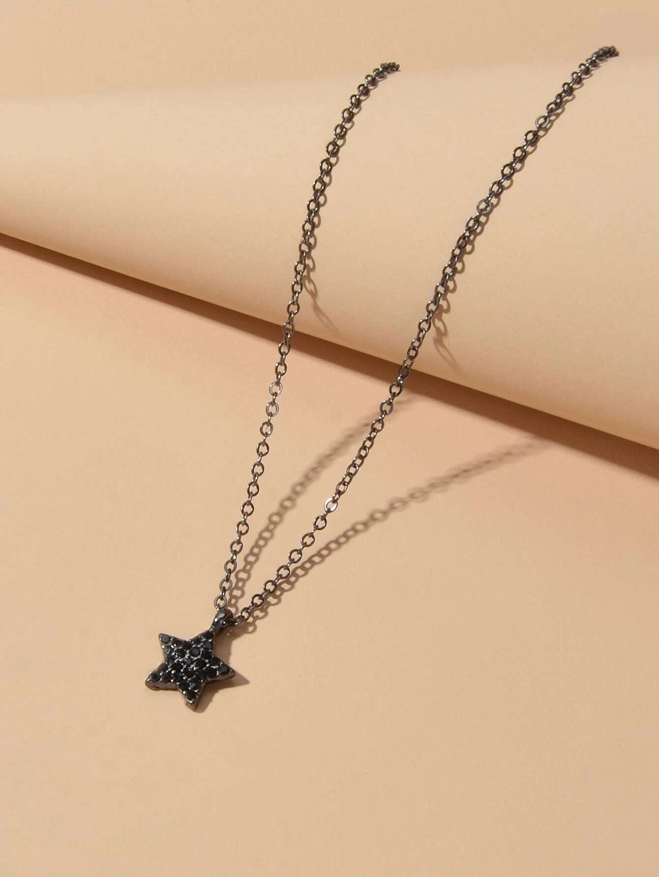 Fallen Star | Pendant Necklace – Minimal Gothic Chain