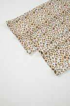 Leopard Drawstring Elastic Waist Pants