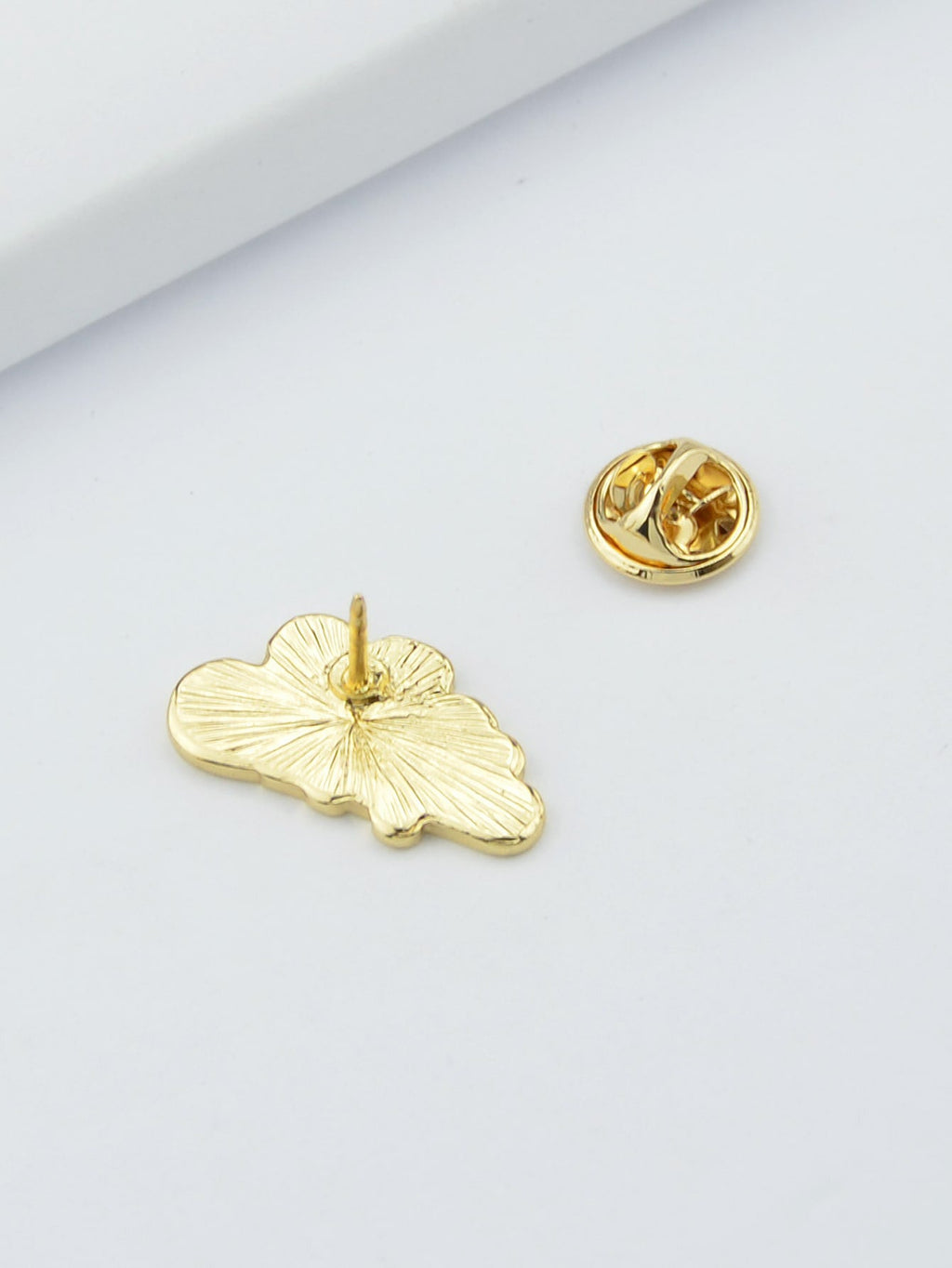 White Cloud Blue Raindrop Enamel Lapel Pin Brooch Backpack Badge