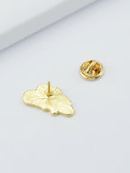 White Cloud Blue Raindrop Enamel Lapel Pin Brooch Backpack Badge