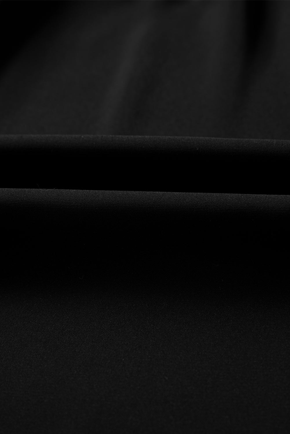 Midnight Stitch | Ribbed Knit Patchwork Long Sleeve Dress