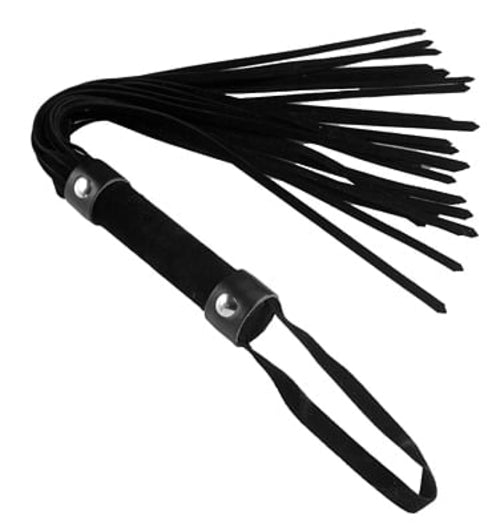 Short Vegan Leather Flogger - Black
