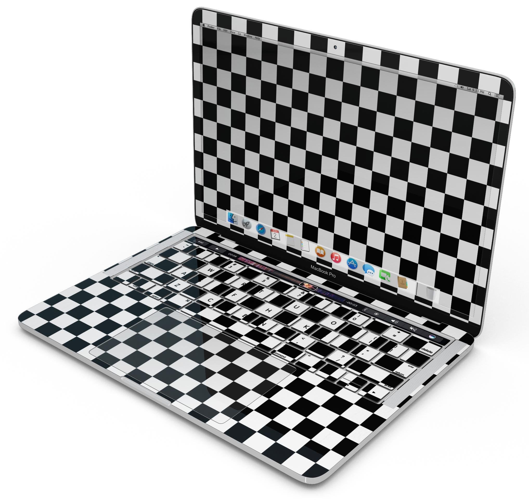 Checkerboard - Skin Decal Wrap Kit Compatible with the Apple MacBook
