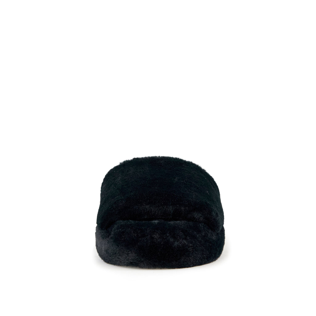 Women's Geneva Faux Fur Slipper Black