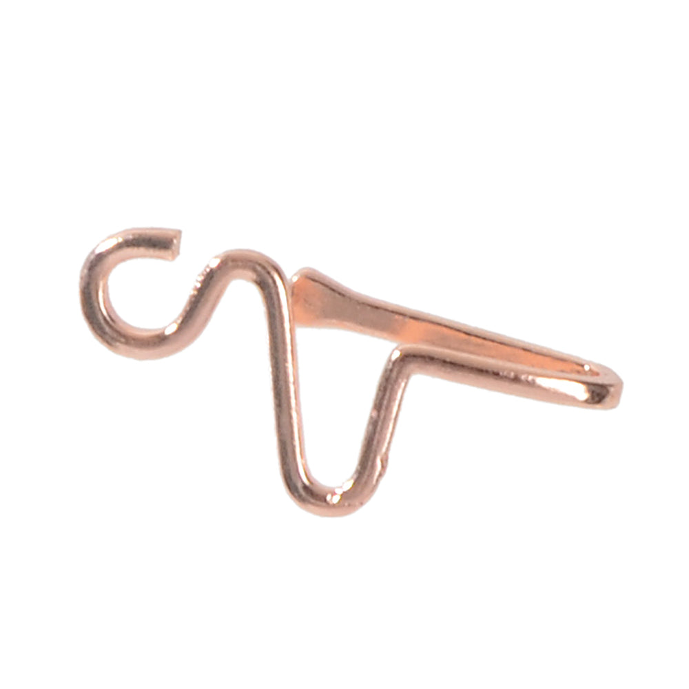 1pc Faux Lip Ear Nose Gold Silver Geometric Non Piercing Clip On Nose