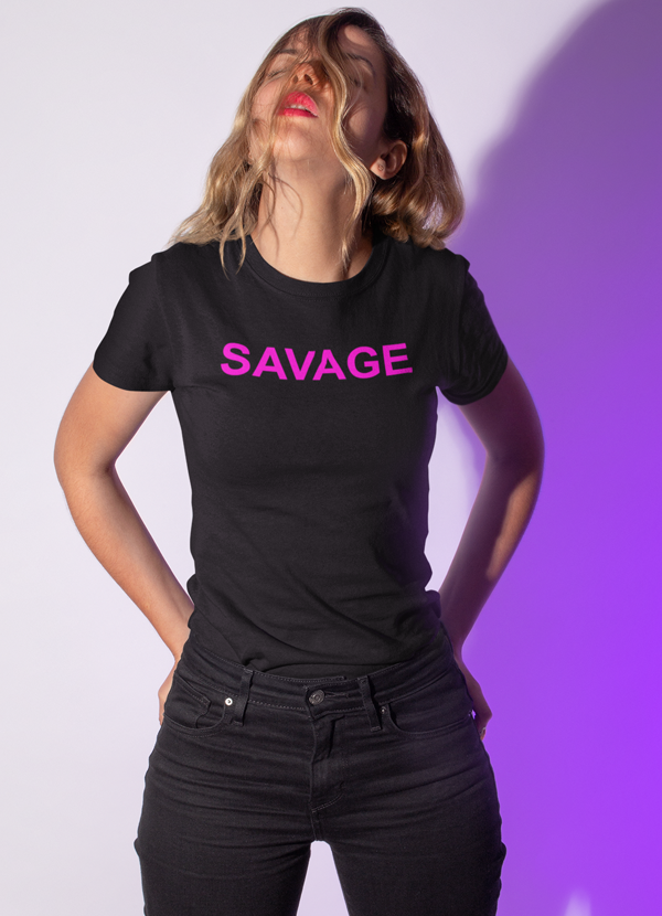 "Savage" Black T-shirt