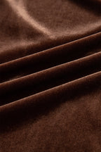 Velvyn | Pocketed Tiered Velvet Mini Dress