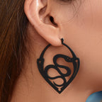Serpent Sigil | Gothic Snake Statement Earrings