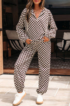 Checker Top and Pants Set