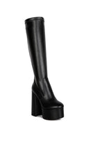 Coraline High Block Heeled Calf Boots