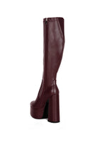 Coraline High Block Heeled Calf Boots