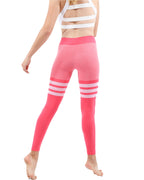 Rosé Pulse | Seamless Contrast Stripe Leggings