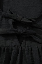 Bow Tie Neck 3/4 Sleeve Blouse