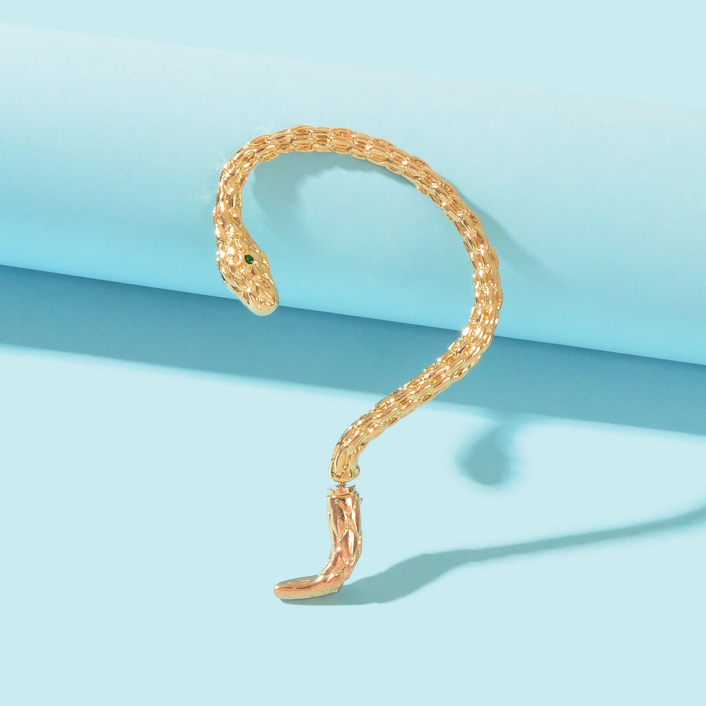 1 pc Punk Snake Piercing Cartilage Wrap Ear Jewellery Crawler Earring