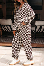 Checker Top and Pants Set