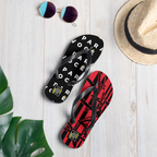 2882Sport™  Black & Red Stripe Para Você Flip-Flops