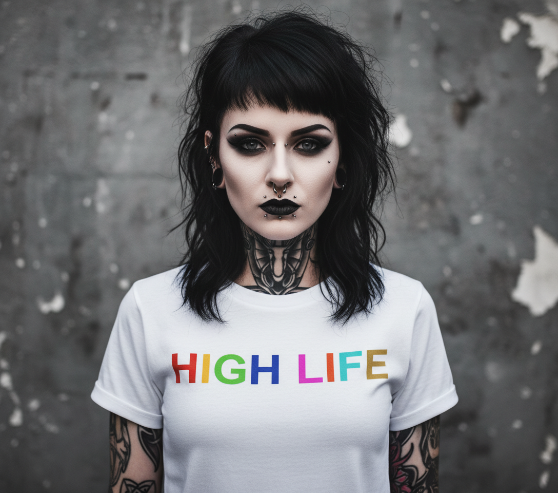 "High Life" White T-shirt