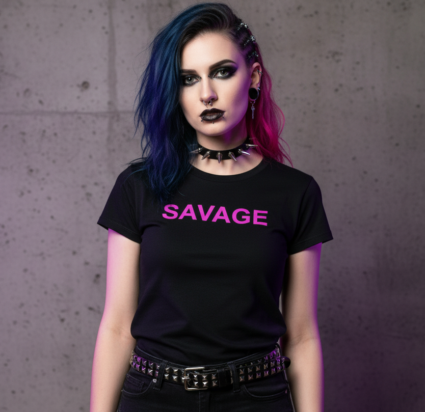 "Savage" Black T-shirt